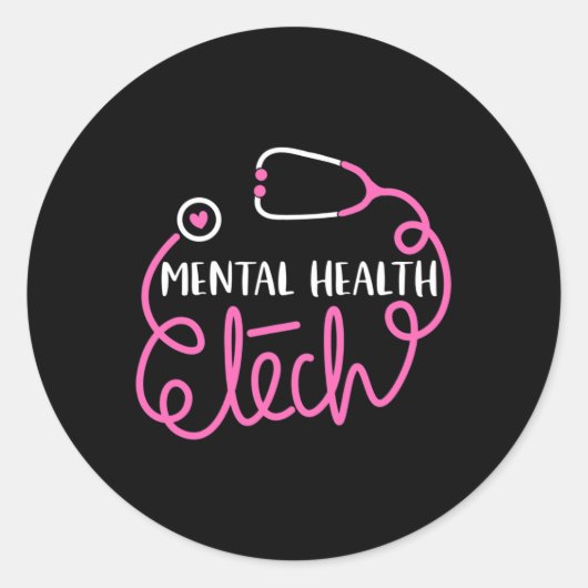 Mental Health Tech – 精神科医Tec ラウンドシール (正面)