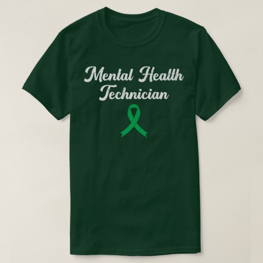 Mental Health Technician認識度セラピストグラフ Tシャツ (デザイン正面)