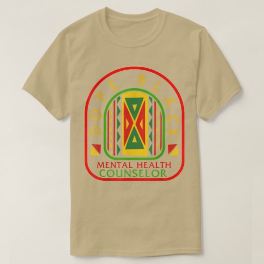 Mental Health Therapist Black Therapist Student Af Tシャツ (デザイン正面)