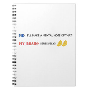 Mental Notes絵文字おもしろい日記 ノートブック