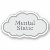 Mental Static - Relatable Cloud Sticker シール (正面)