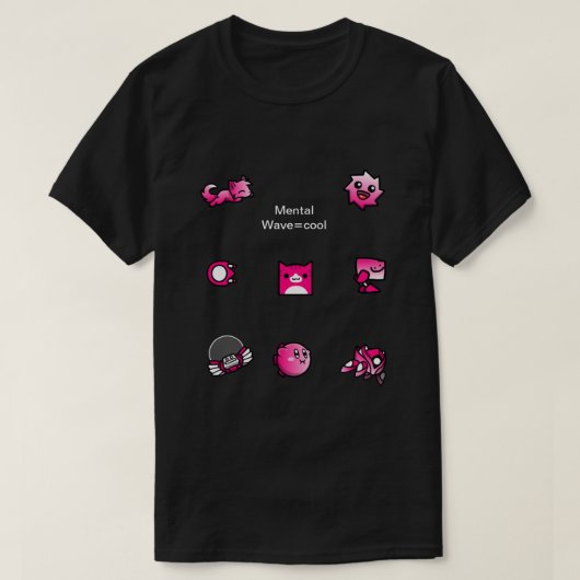 Mental Waveクール=Tシャツ Tシャツ (デザイン正面)