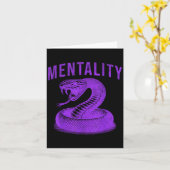 Mentality Mindset Snake Motivation Of Chamons Bask カード (黄色い花)