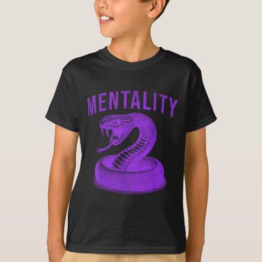 Mentality Mindset Snake Motivation Of Chamons Bask Tシャツ (正面)