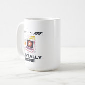 Mentally Done - Beyond the Need for a Break コーヒーマグカップ (正面左)