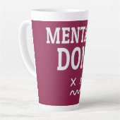 Mentally Done – Relatable Burnout Mood Design カフェラテマグ (左アングル)