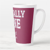 Mentally Done – Relatable Burnout Mood Design カフェラテマグ (右)