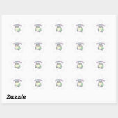 Mentally Gone Frog Sticker Cute Dizzy Frog Meme Ka 星シール (シート)