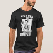 Mentally Ill But Totally Chill Beer Drinker Hallow Tシャツ (正面)