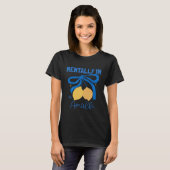 Mentally in Amalfi Cute Italy Blue Coquette Lemon Tシャツ (正面フル)