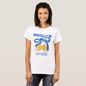 Mentally in Amalfi Italy Blue Coquette Lemon Tシャツ (正面フル)