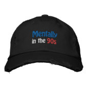 Mentally in the 90s Hat Embroidered Baseball Cap 刺繍入りキャップ (正面)