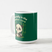 Mentally in the Bamboo Zone – Cute Chibi Panda Mug コーヒーマグカップ (正面左)