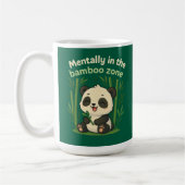 Mentally in the Bamboo Zone – Cute Chibi Panda Mug コーヒーマグカップ (左)