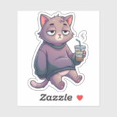 Mentally Offline Cat シール (シート)