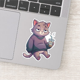 Mentally Offline Cat シール