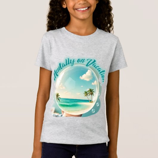 mentally on vacation design tシャツ (正面)