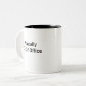 Mentally Out Of Office Two-Tone Coffee Mug ツートーンマグカップ (正面左)