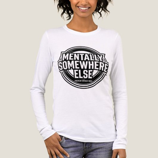 MENTALLY SOMEWHERE ELSE - ヴィンテージストリートウェア トライブレンドTシャツ (正面)