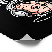 Mentally somewhere else funny introvert brain  ポスター (角)