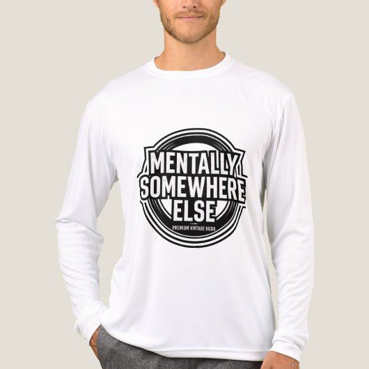 MENTALLY SOMEWHERE ELSE - Vintage Streetwear トライブレンドＴシャツ (正面)