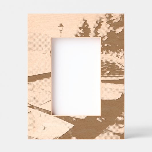 Menthon Saint Bernard レーザー彫刻フレーム (正面)