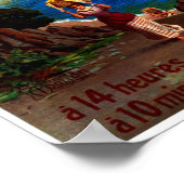 MENTON フランスの Riviera Cote D' Azurフランス旅行 ポスター (角)