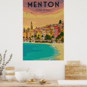 Menton, Cote d'Azur ポスター (キッチン)