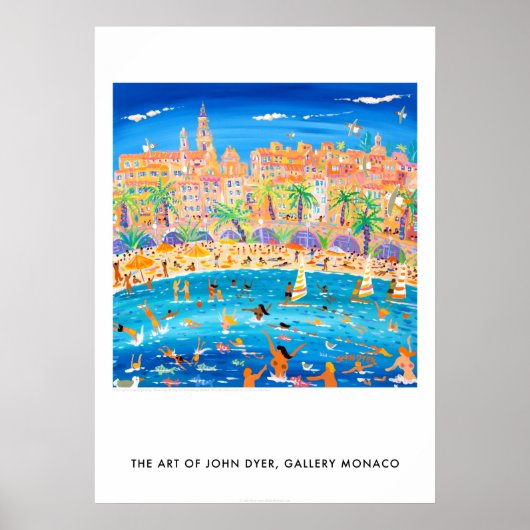 Menton Franceでのセーリングとシュノーケリング ポスター (正面)