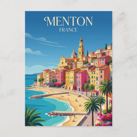 Menton France ポストカード (正面)