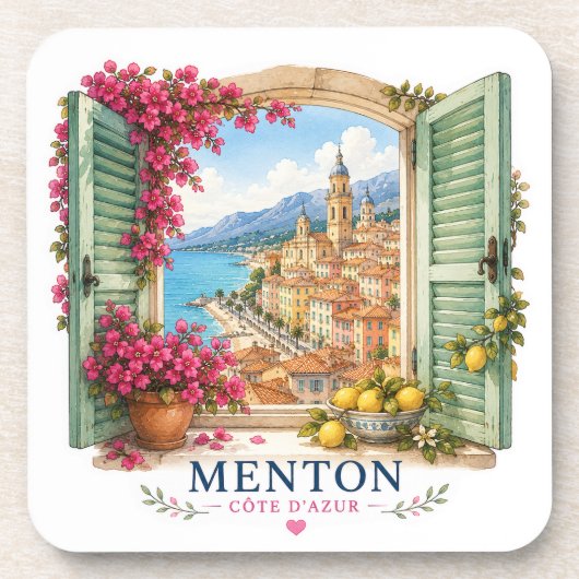 Menton French Riviera coasters コースター (正面)