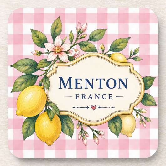 Menton Lemon Cote d Azur coasters コースター (正面)