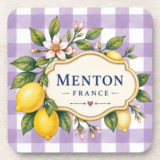 Menton Lemon Cote d Azur coasters コースター (正面)