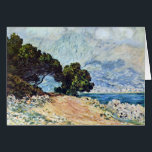 Menton Seen from Cap Martin by Claude Monet<br><div class="desc">Menton Chap Martin(1884)からClaude Monetによって見られるMentonは、ヴィンテージの印象派の素晴らしアートサ絵画ーケープだ。木々、海、海岸海岸線が前面に並び、町や山々が背景になっている。空にはふわふわの雲が広がる晴れた日。Cap Martinの海岸から南フランスのMentonの都市の眺め。アーティストについて:クロード・モネ(1840-1926)は印象派の運動の創始者であフランスのり絵画、その絵画の大部分は「空中に浮かぶ」(野外に浮かぶ)スタイル印象派の風景である。</div>