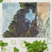 Menton Seen from Cap Martin by Claude Monet キッチンタオル (折り畳み)