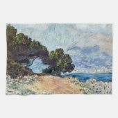Menton Seen from Cap Martin by Claude Monet キッチンタオル (横)