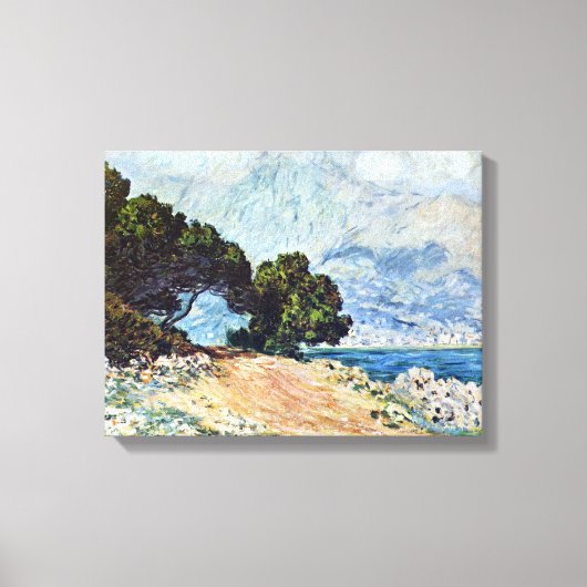 Menton Seen from Cap Martin by Claude Monet キャンバスプリント (正面)
