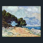 Menton Seen from Cap Martin by Claude Monet ポスター<br><div class="desc">Menton Chap Martin(1884)からClaude Monetによって見られるMentonは、ヴィンテージの印象派の素晴らしアートサ絵画ーケープだ。木々、海、海岸海岸線が前面に並び、町や山々が背景になっている。空にはふわふわの雲が広がる晴れた日。Cap Martinの海岸から南フランスのMentonの都市の眺め。アーティストについて：クロード・モネ(1840-1926)は印象派の運動の創始者であフランスのり絵画、その絵画の大部分は「空中に浮かぶ」（野外に浮かぶ）スタイル印象派の風景である。</div>