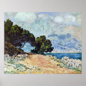 Menton Seen from Cap Martin by Claude Monet ポスター (正面)