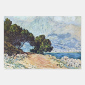 Menton Seen from Cap Martin by Claude Monet ラッピングペーパーシート (正面)