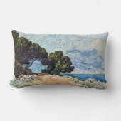Menton Seen from Cap Martin by Claude Monet ランバークッション (正面)
