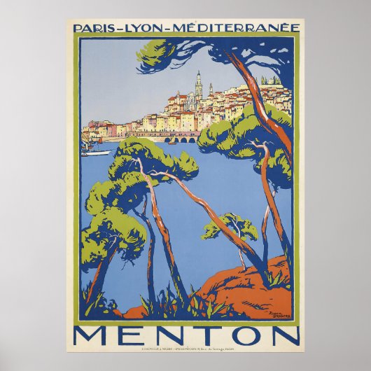 Menton Travelポスター ポスター (正面)
