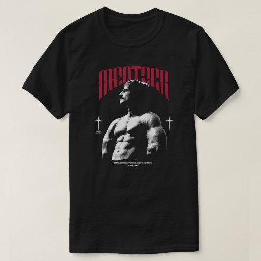 Mentzer Heavy Duty - ビンテージ ボディビルディング アート Tシャツ (デザイン正面)