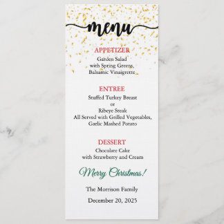 Menu Card, Christmas Menu, Dinner, Lunch 招待状