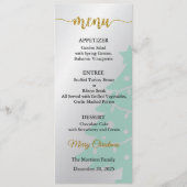 Menu Card, Christmas Menu, Dinner, Lunch 招待状 (正面)