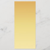 Menu Card - Golden Yellow Flowers メニュー (裏面)