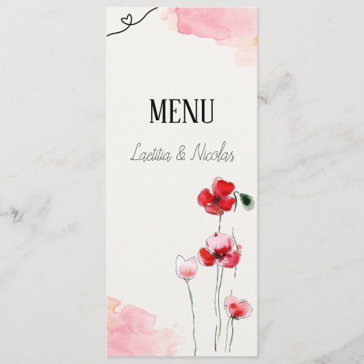 Menu "Coquelicots" プログラム (正面)