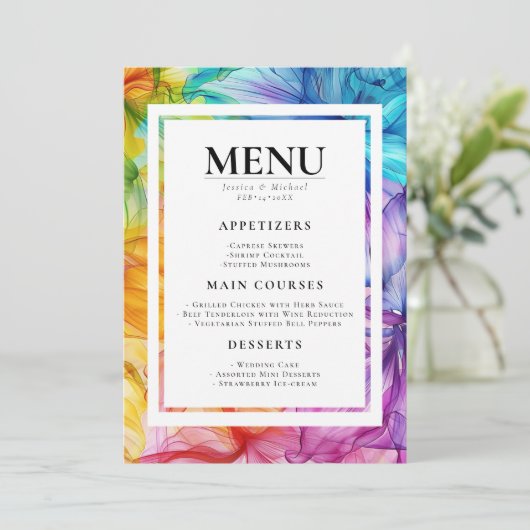 MENU + DRINKS Ethereal開花 メニュー (スタンド正面)