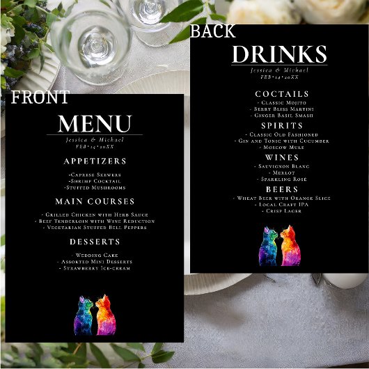 🌈 MENU + DRINKS Purrfectly Yours: A Rainbow Love  メニュー