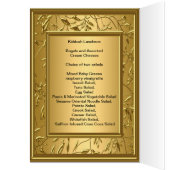 Menu Kidush, Brunch,こうもりバー（ユダヤ教の）バル・ミツバー (内側 (左))